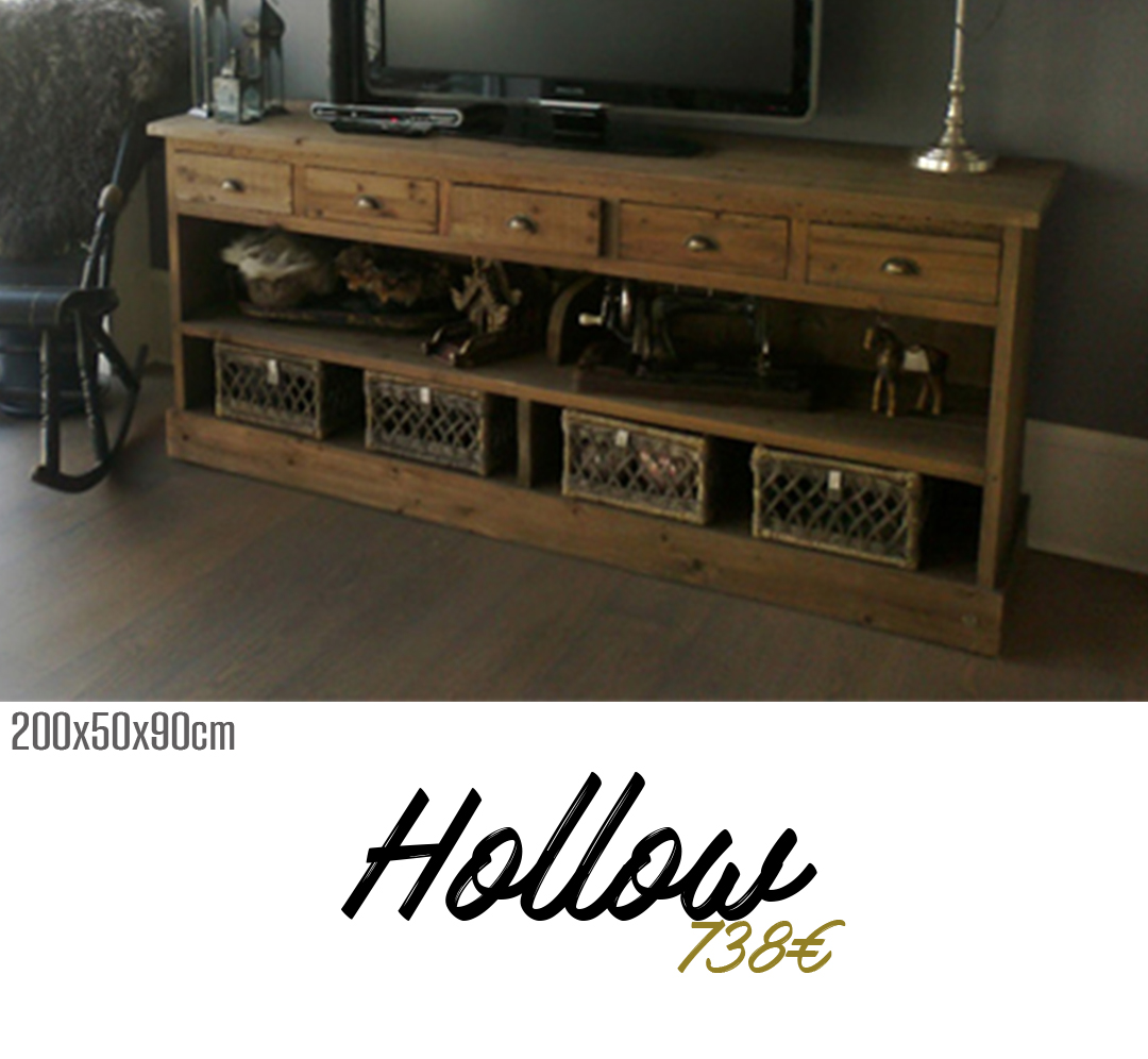 mueble tv a medida hollow